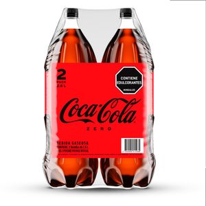 Gaseosa Coca Cola Zero 2,5 Lt X2 Unds