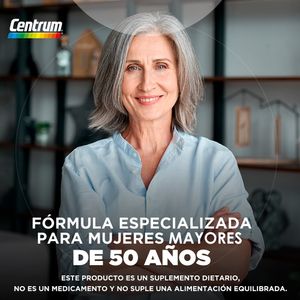 Centrum Silver Women Multivitamínico Para Mujeres Mayores De 50 Años X 30 Tabs