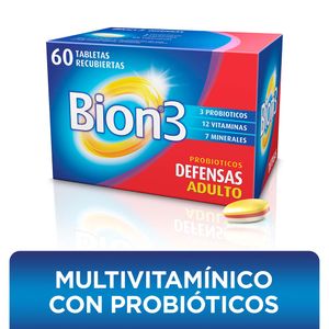 Bion3 Probióticos Defensa Adultos X60 Tabletas
