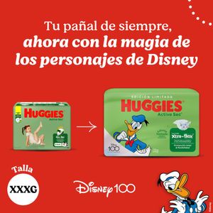 Pañal Huggies Active Sec 6 XXXG Disney X25 Unds
