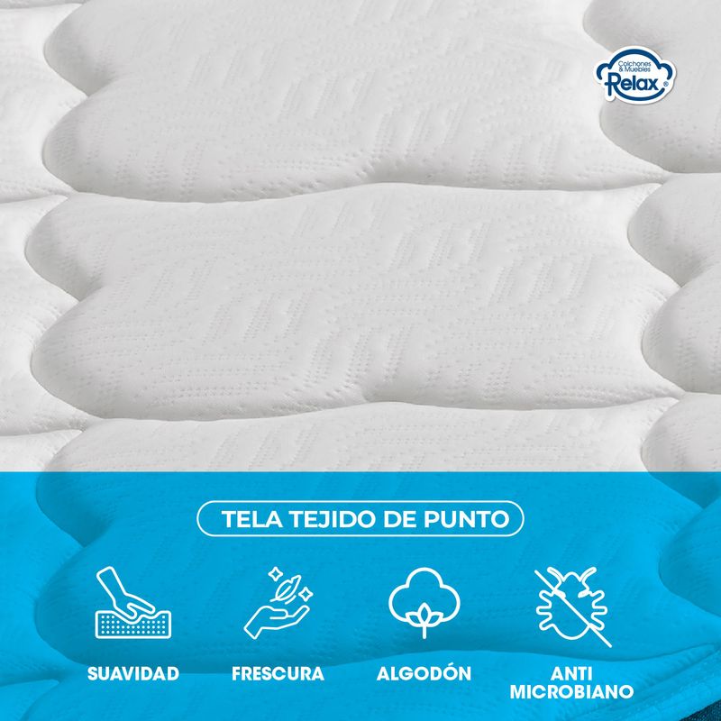 Colchón Doble Sleep Sense Colchones Relax 140x190x35cm Ortopédico ...