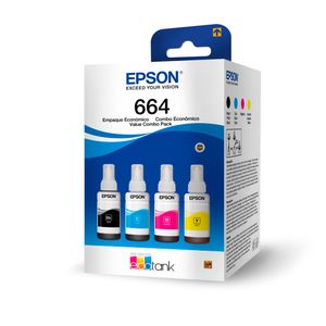 Botella De Tinta Epson Surtida Multipack 70 ML X4 Unds T664520-4P