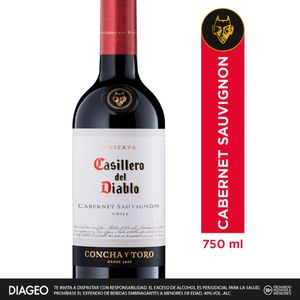 Vino Tinto Casillero del Diablo Cabernet Sauvignon 750 Ml