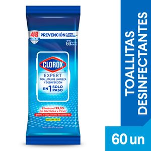 Toallitas Desinfectantes Clorox Expert Fresco Flowpack 60 un