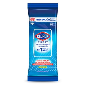 Toallitas Desinfectantes Clorox Expert Fresco Flowpack 60 un