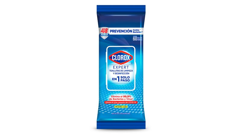 Toallitas desinfectantes Clorox expert aroma fresco 15 un