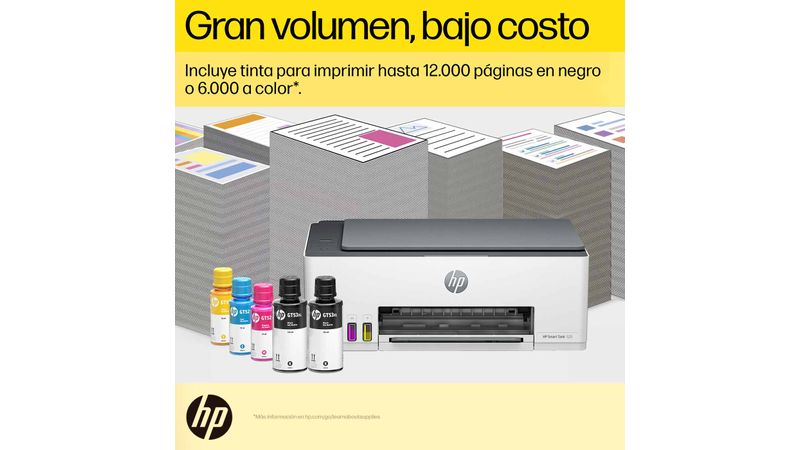 Las impresoras HP Smart Tank 5100 sin cartuchos imprimen hasta 6.000  páginas a color y en blanco y negro