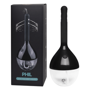 Ducha anal con vibración phil black shande