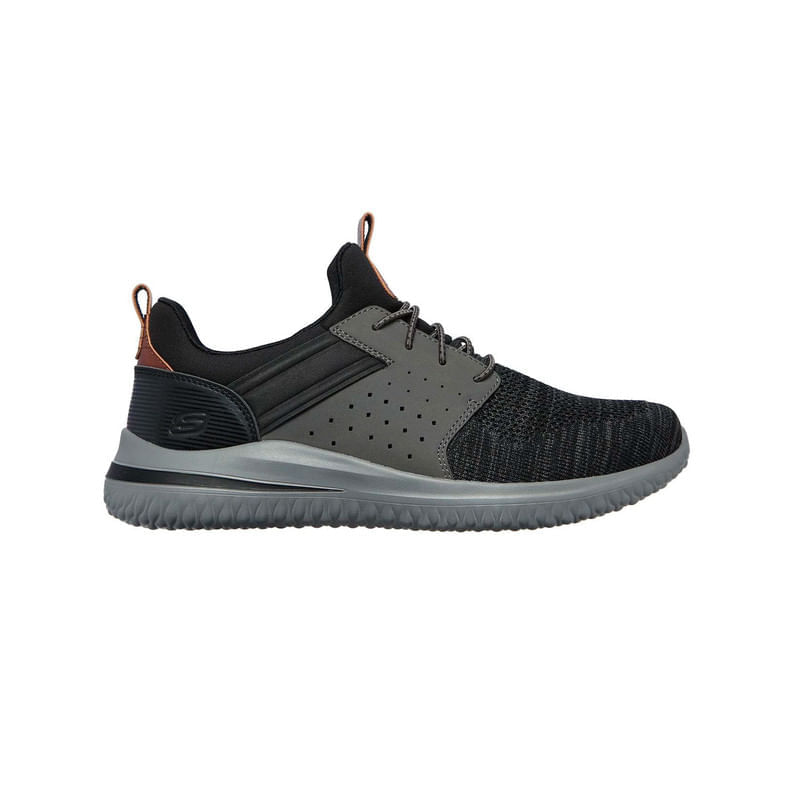 Tenis Skechers Delson incredible Color Gris Ol