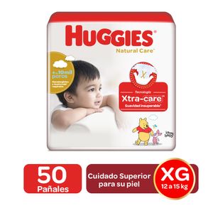 Pañales Huggies Natural Care Etapa 4/XG 50 Unds