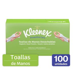 Toalla de Mano Desechables  Kleenex 100 Unds