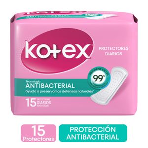 Protector Diarios Kotex Antibacterial X15 Unds