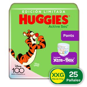 Pañales Huggies Active Sec Pants Etapa 5/XXG 25 Unds