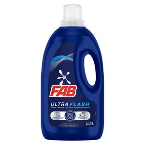 Detergente Líquido Fab Ultra flash 3000 Ml