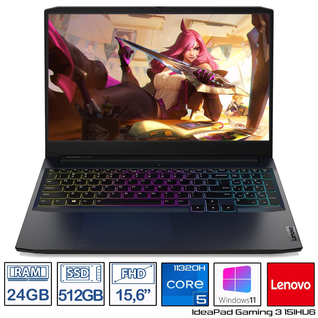 Computador Portátil ASUS Vivobook 15,6 Pulgadas X1502ZA - Intel Core i5 -  RAM 24GB - Disco SSD 512 GB - Azul