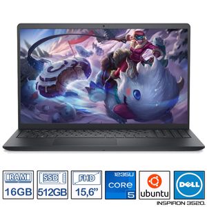 Portatil Dell Inspiron 3520 15,6 Pulgadas FHD Intel Core i5-1235U RAM 16GB - 512GB SSD Negro