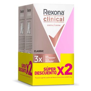 Desodorante Rexona Clinical Women 48 G X2 Unds Precio Especial