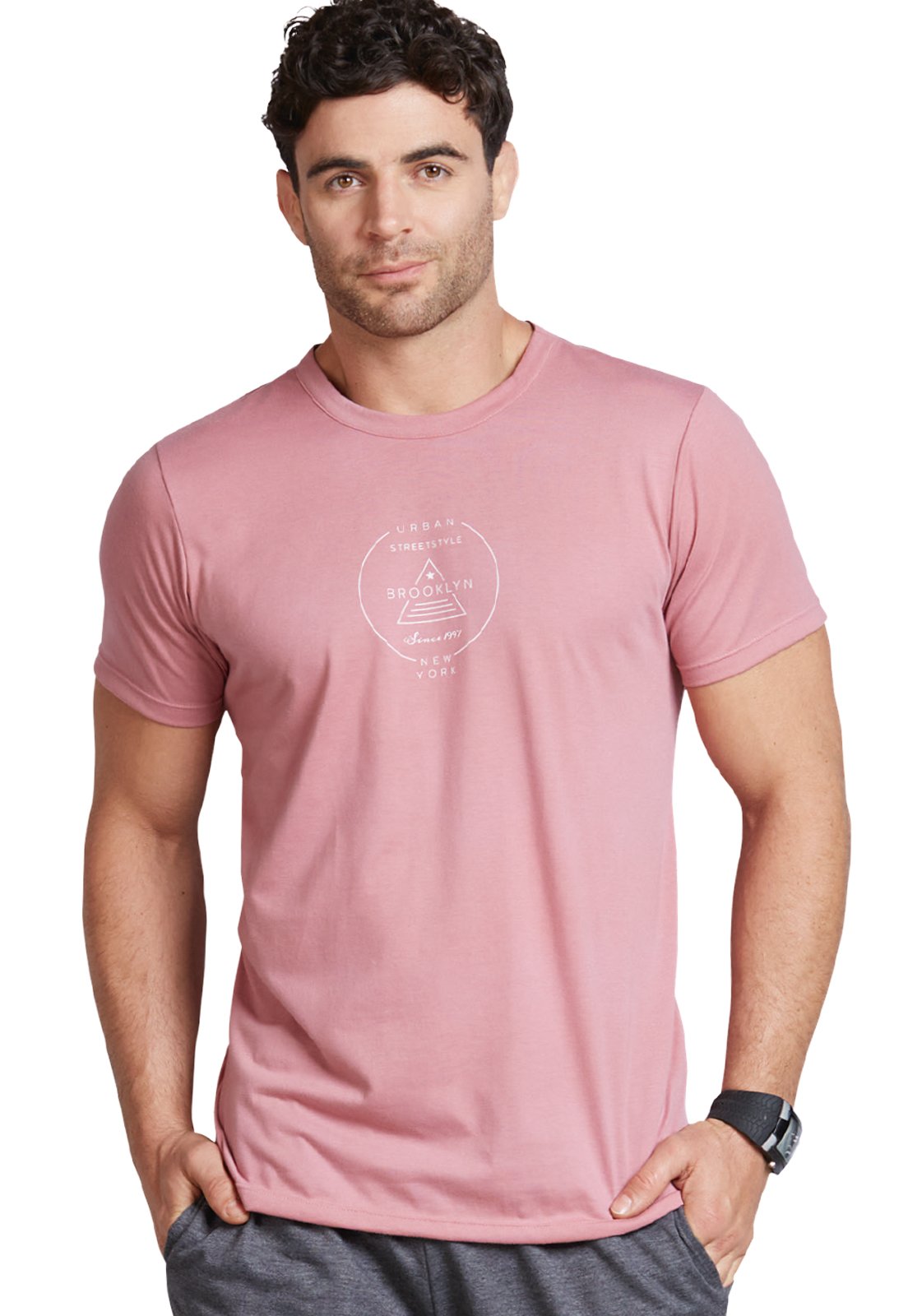 Camisetas rosadas para hombre sale