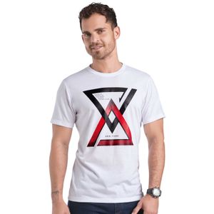 Camiseta Para Hombre Blanco MP