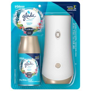 Ambientador Automatico Glade Aerosol Paraiso Azul Und Electrica 175g