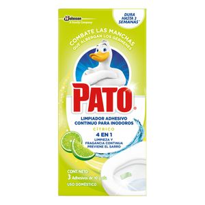 Limpiador Inodoro Pato Pastilla Adhesiva Citrico 30g