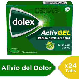 Dolex Acetaminofen Activgel Rápida Acción y Doble Tecnología x 24 Caps
