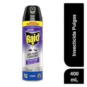 Insecticida Raid Aerosol Mata Pulgas y Garapatas 390ml