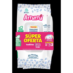 Toalla Húmeda Arrurrú Ecoamigable 126 Unds