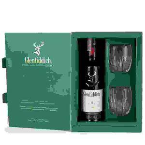 Whisky Glenfiddich 12 Años 750 Ml + Gratis Vasos