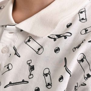 Camiseta Polo Dakota Niño Off White Dkk-273895