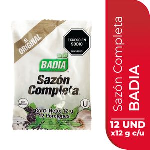 Condimento Badia Sazón Completo 12 G