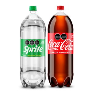 Gaseosa Coca Cola Original 3 Lt + Sprite Original 3 Lt