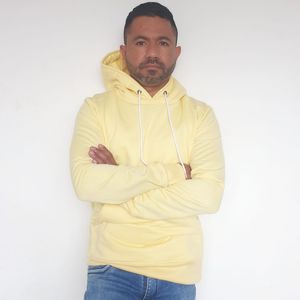 Buzo Capucha para Hombre GO Mst en Algodón Amarillo Pastel