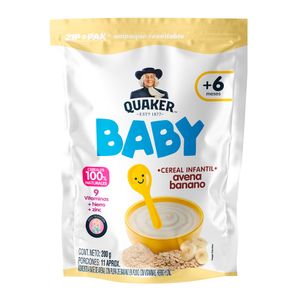 Cereal Infantil Baby Quaker Banano 200 G