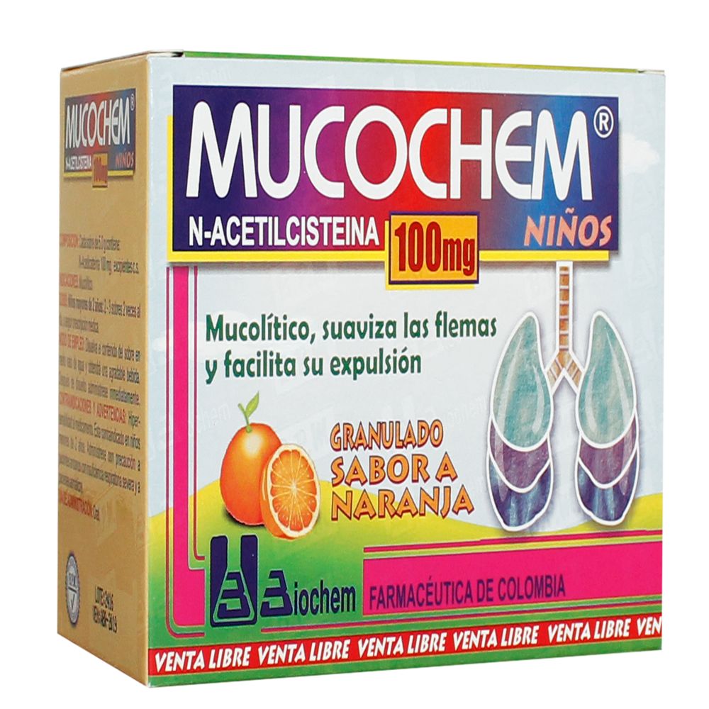 MUCOCHEN GRANUL 100/5 MG  X 1 SOBRE