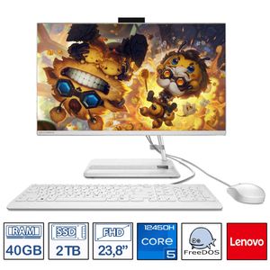 Computador Aio Lenovo intel core i5-1245H 40GB - 2TB 23,8 FHD