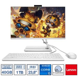 Computador Aio Lenovo intel core i5-1245H 40GB - 1TB 23,8 FHD