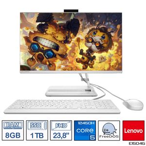 Computador Aio Lenovo intel core i5-1245H 8GB - 1TB 23,8 FHD