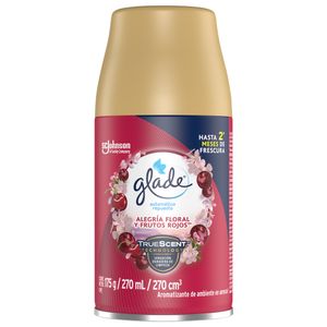 Ambientador Automatico Glade Aerosol Alegria Floral y Frutos Rojos Repuesto 175g