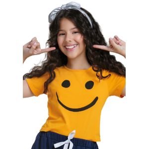 Camiseta Infantil Femenino Amarillo Mp 88957