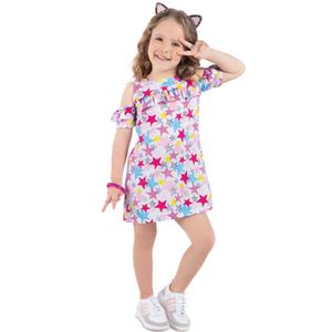 Vestido Infantil Femenino Multicolor Mp 92404