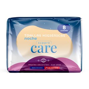 Toalla Higiénica Suppra Care Noche X8 Unds