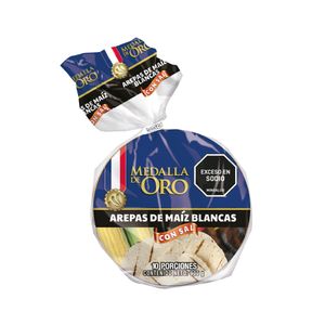 Arepa Medalla de Oro Maíz Blanco con Sal 900 G X10 Unds