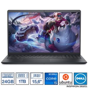 Portatil Dell Inspiron 3520 15,6 Pulgadas FHD Intel Core i5-1235U RAM 24GB - 1TB SSD Negro