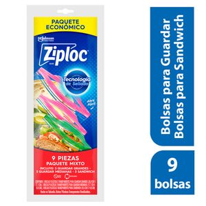 Bolsa Ziploc Reutilizable Multipack X9 Unds
