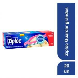 Bolsa Ziploc Reutilizable Grandes para Guardar X20 Unds