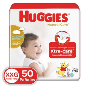 Pañales Huggies Natural Care Etapa 5/XXG 50U