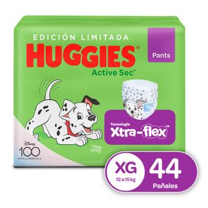 PAÑALES HUGGIES ACTIVE SEC PANTS 4/XG 44U DISNEY