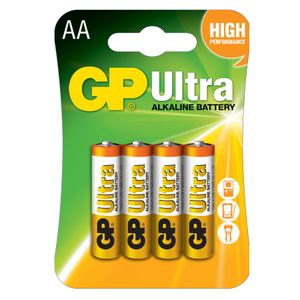 Pila GP AA Alcalina Ultra 1,5 V Blister X4 Unds