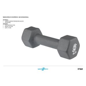Mancuerna en Neopreno Libras (Hexagonal) Sportfitness